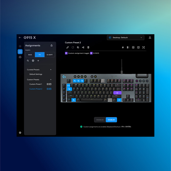 Logitech G915 X LIGHTSPEED Gaming Keyboard AZERTY Black visual supplier