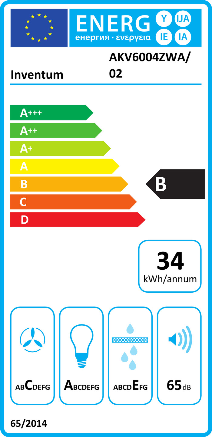 Inventum AKV6004ZWA energielabel
