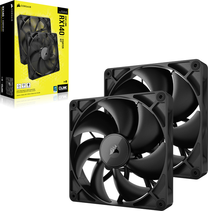 CORSAIR iCUE LINK RX140 - Dual Fan Kit packaging
