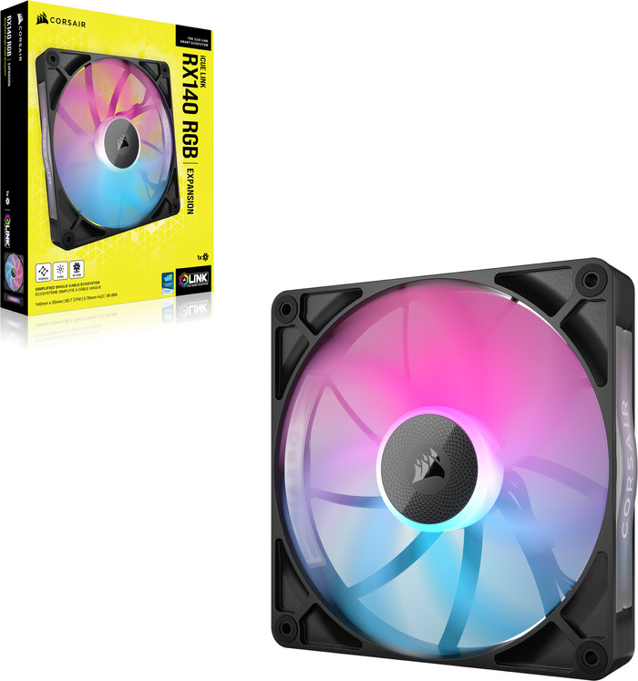 Corsair iCUE LINK RX140 RGB - Single Fan emballage