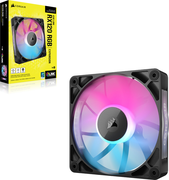Corsair iCUE LINK RX120 RGB - Single Fan verpakking