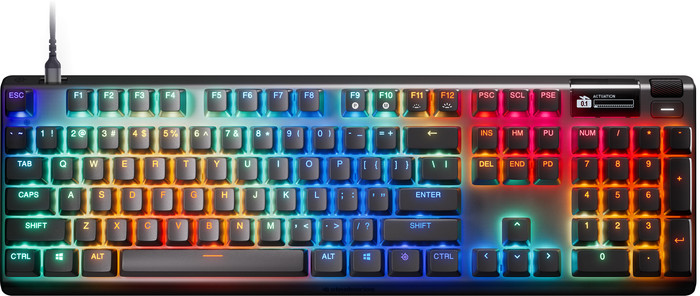 SteelSeries Apex Pro Gen 3 Gaming Keyboard QWERTY top