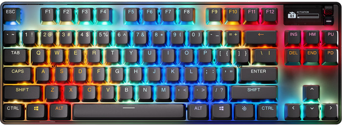SteelSeries Apex Pro TKL Wireless Gen 3 Gaming Keyboard QWERTY top