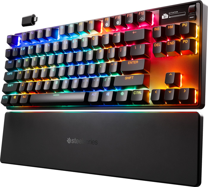 SteelSeries Apex Pro TKL Wireless Gen 3 Gaming Keyboard QWERTY right side