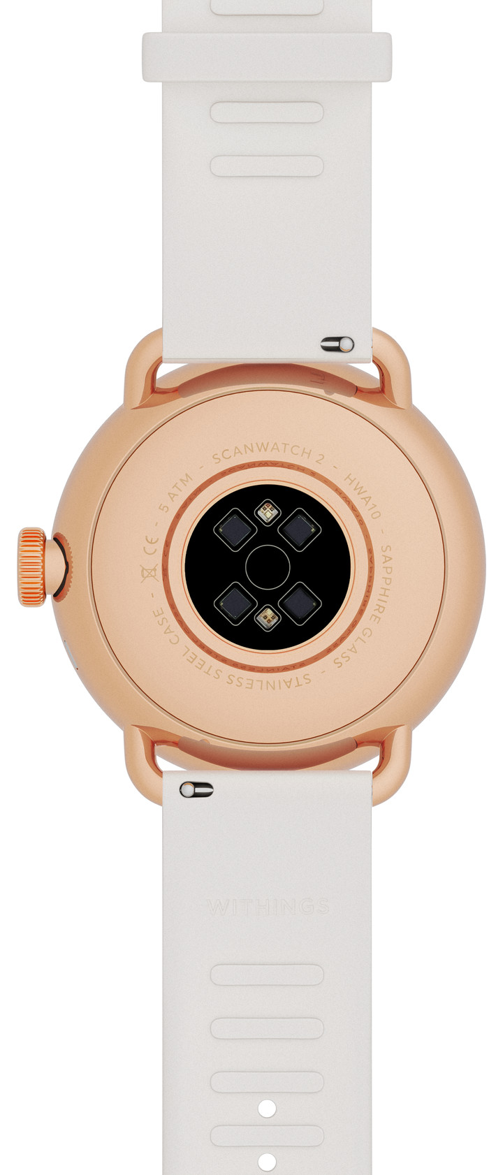 Withings Scanwatch 2 Roségoud 38mm achterkant