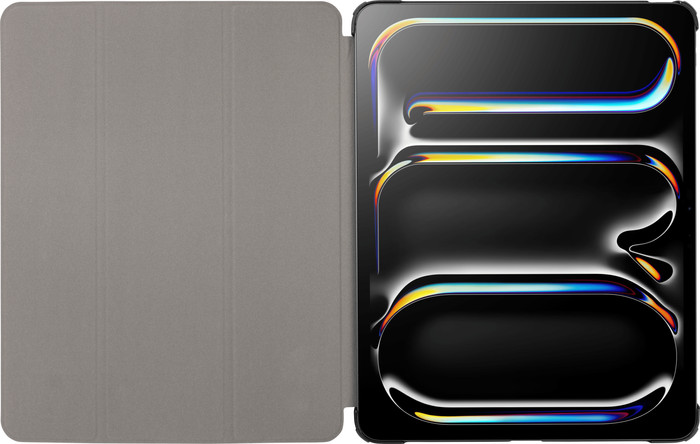 BlueBuilt Apple iPad Pro 13 inch (2025/2024) Tri-Fold Book Case Zwart voorkant