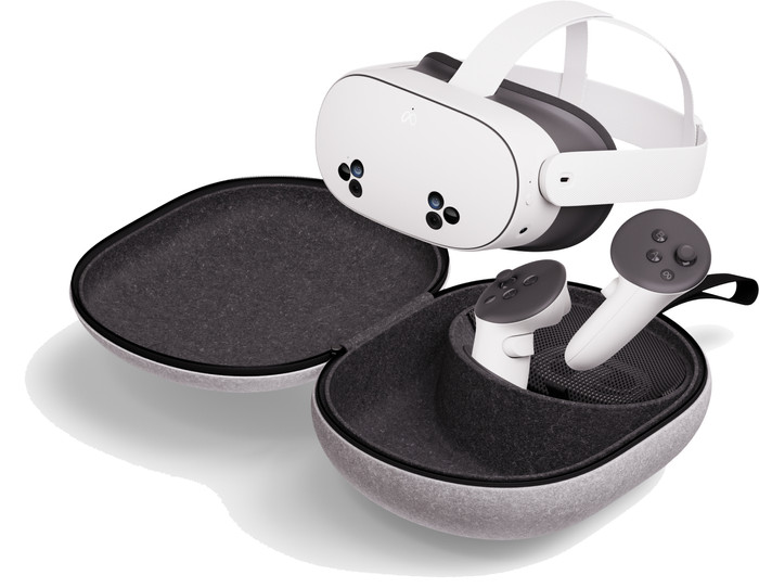 Meta Quest 3 en 3S Compacte Travel Case samengesteld product
