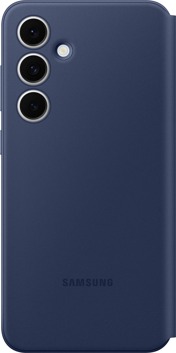 Samsung Galaxy S24 FE Clear View Book Case Bleu arrière