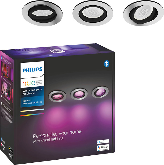 Philips Hue Centura Spot Encastré White and Color - Rond - Aluminium - Lot de 6 emballage
