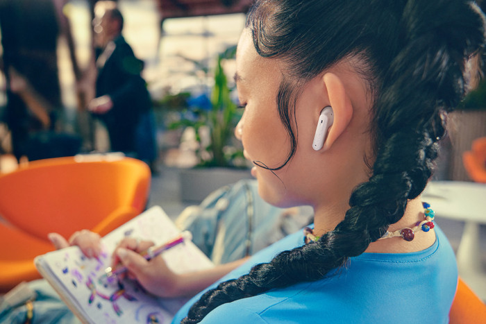 JBL Tune Flex 2 Bleu produit à l'usage