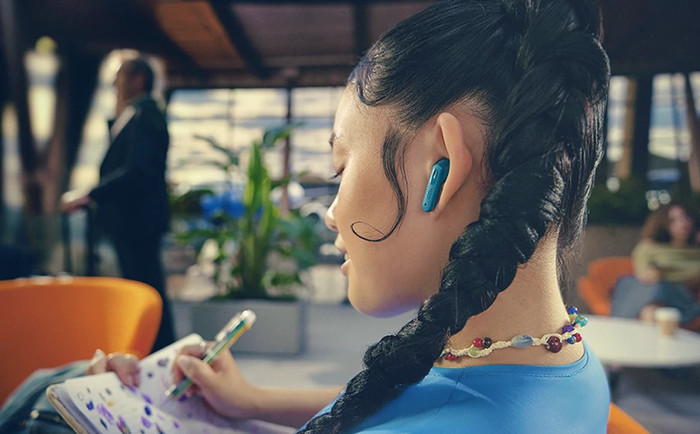 JBL Tune Beam 2 Bleu produit à l'usage