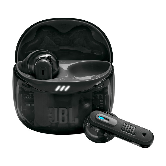 JBL Tune Flex 2 Ghost Black front