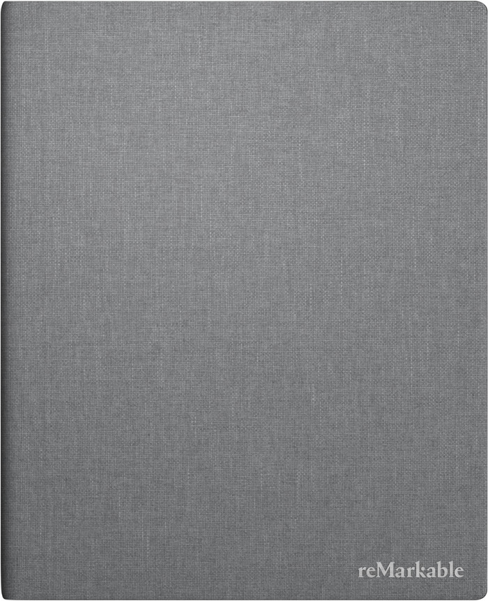 reMarkable 2 avec Book Case Gris avant