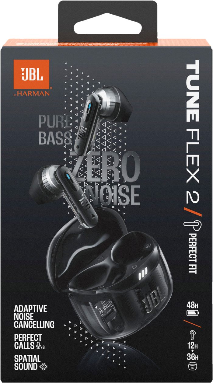 JBL Tune Flex 2 Ghost Black packaging