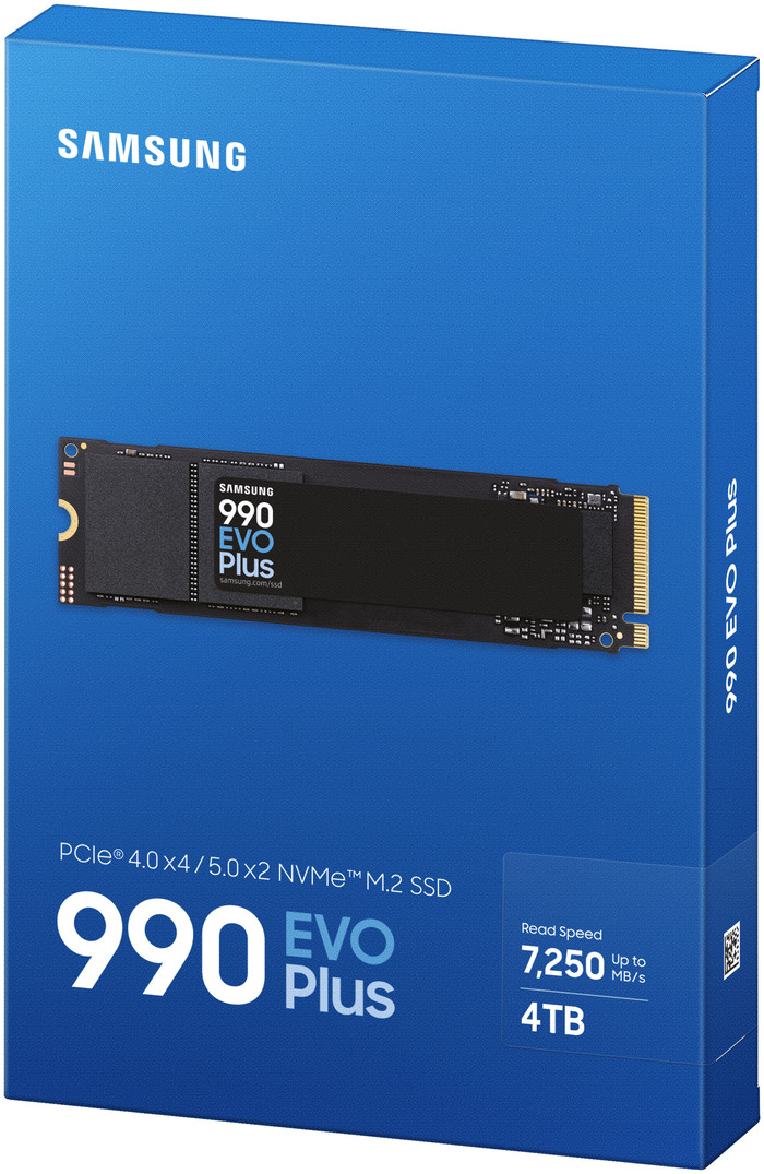 Samsung 990 EVO Plus 4TB NVMe SSD verpakking