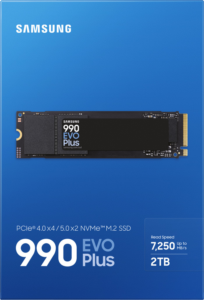 Samsung 990 EVO Plus 2 To NVMe SSD emballage
