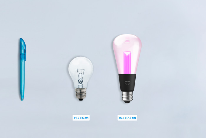 Philips Hue Lightguide Edison White and Color E27 visual Coolblue 1