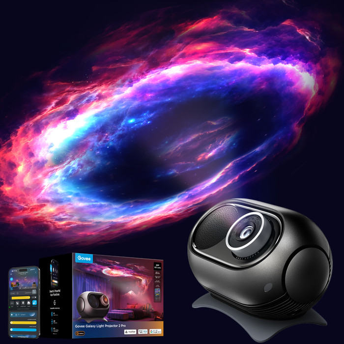 Govee Galaxy Light Projector 2 Pro product in gebruik