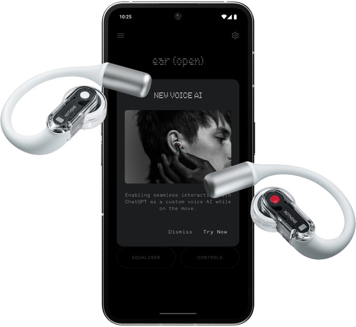 Nothing Ear (open) White product in use