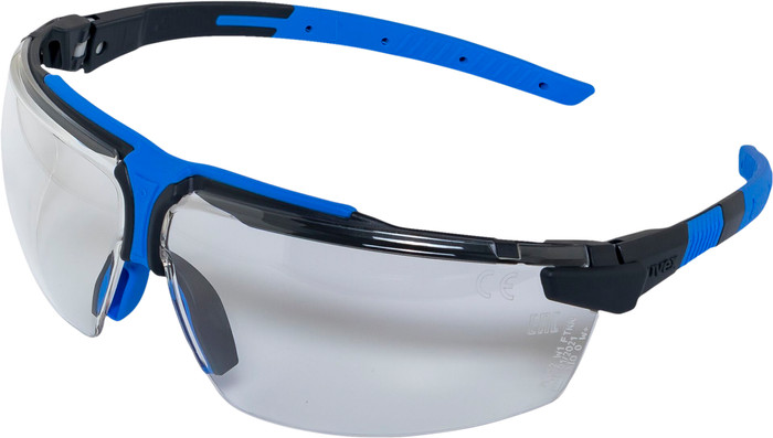 Uvex Safety Glasses i-3 Anthracite/Blue right side