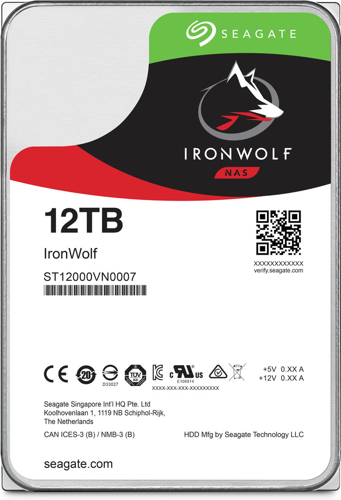 Seagate IronWolf 12TB back