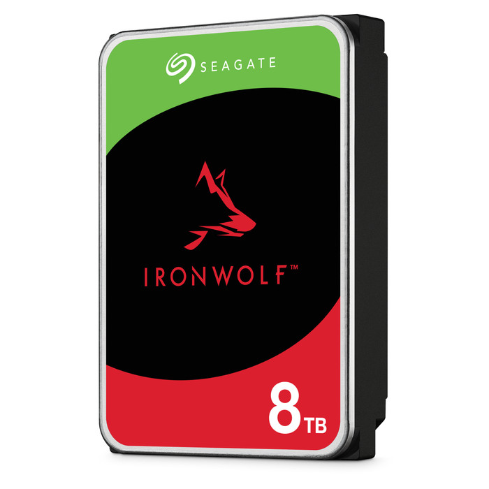 QNAP TS-233 + Seagate IronWolf 8TB right side