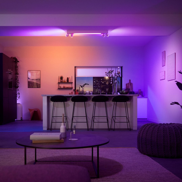 Philips Hue Centris Spot Monté en Surface White and Color - Blanc - Rectangle - 4 spots produit à l'usage