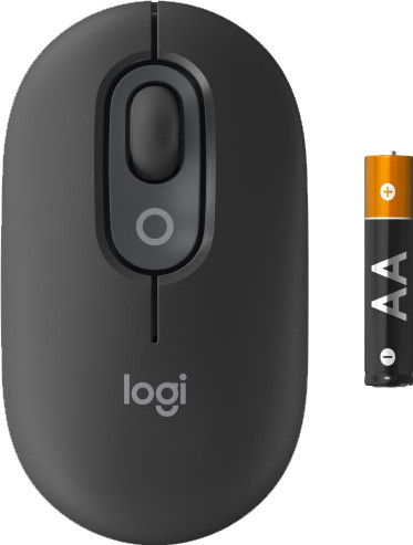 Logitech Pop Draadloze Muis Zwart detail