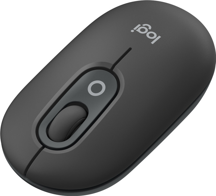 Logitech Pop Draadloze Muis Zwart voorkant