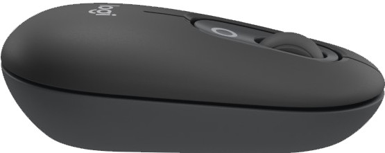 Logitech Pop Draadloze Muis Zwart linkerkant