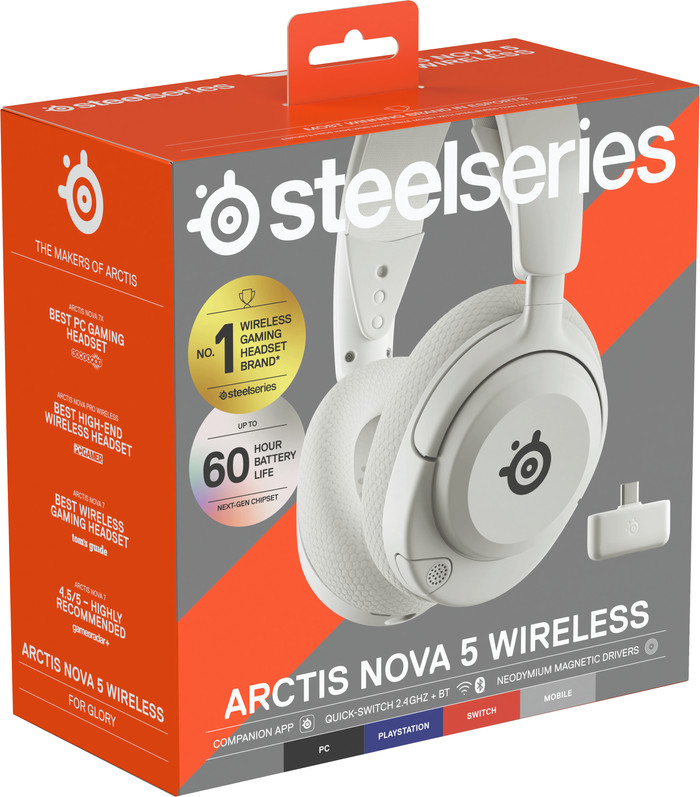 SteelSeries Arctis Nova 5 Wit verpakking