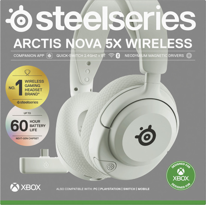 SteelSeries Arctis Nova 5X Blanc emballage