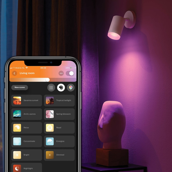 Philips Hue Fugato Spot Monté en Surface White and Color - Blanc - 1 spot produit à l'usage