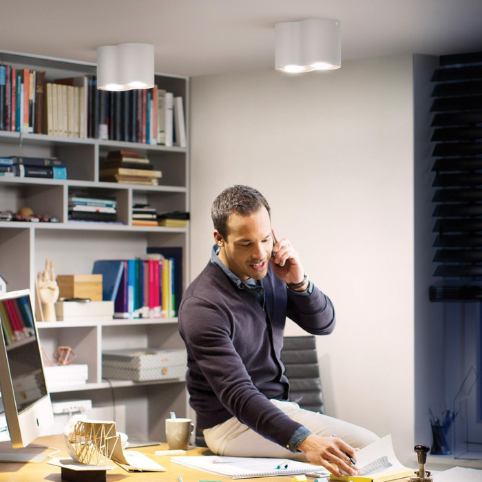 Philips Hue Pillar Spot Monté en Surface White Ambiance - Blanc - 2 spots + Variateur produit à l'usage
