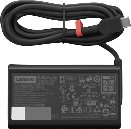 Lenovo Slim USB-C 65W AC Adapter(CE) achterkant