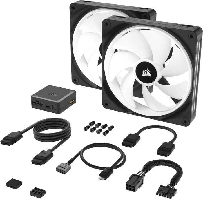 CORSAIR iCUE LINK QX140 RGB - Dual Fan combined product
