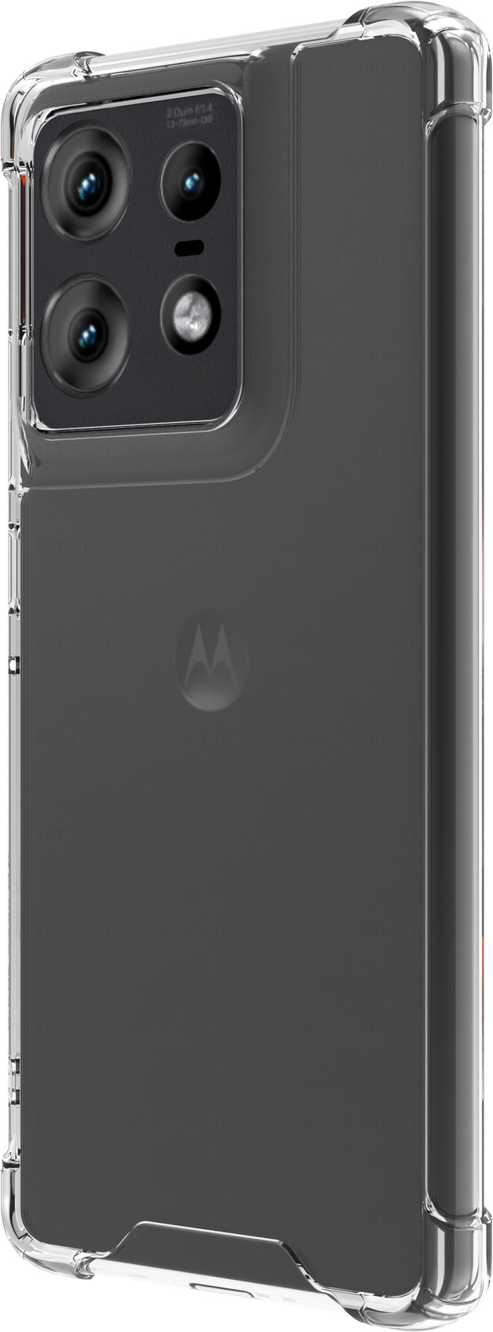 BlueBuilt Protective Back Cover Motorola Edge 50 Pro Transparent côté droit