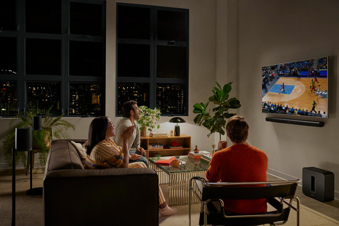 Sonos Arc Ultra + 2x Sonos Era 100 Black product in use