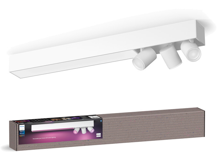 Philips Hue Centris Opbouwspot White and Color - Wit - Rechthoek - 3-spots verpakking