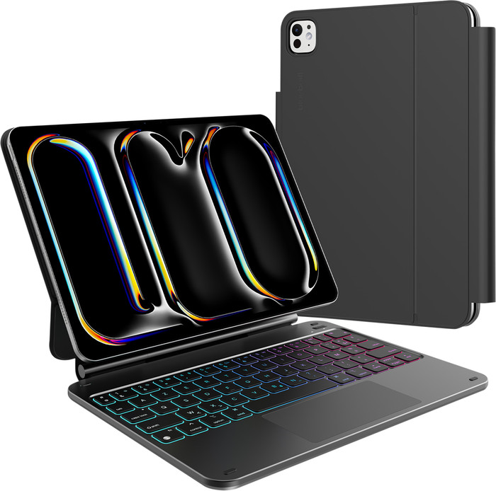 BlueBuilt Apple iPad Pro (2024) 11 inch Toetsenbord Hoes AZERTY Zwart Main Image