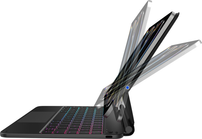 BlueBuilt Apple iPad Pro (2024) 11 inch Toetsenbord Hoes AZERTY Zwart detail