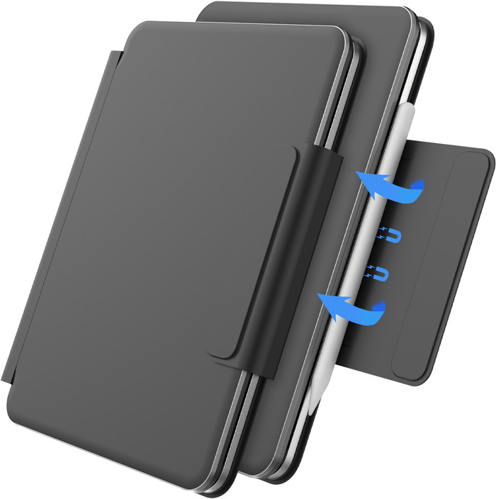 BlueBuilt Apple iPad Pro (2024) 11 inch Toetsenbord Hoes AZERTY Zwart detail