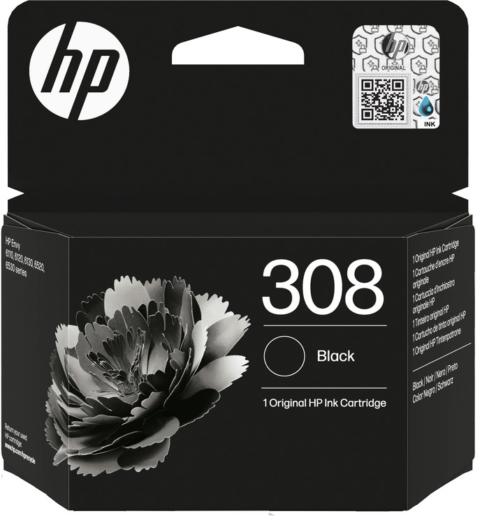 HP 308 Cartouche Noir Main Image