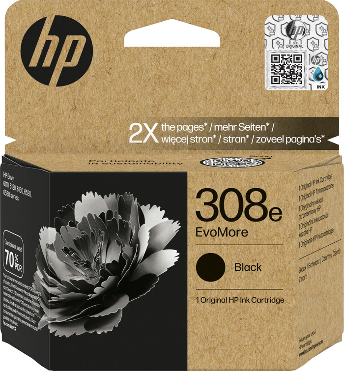 HP 308 XL Cartridge Black Main Image
