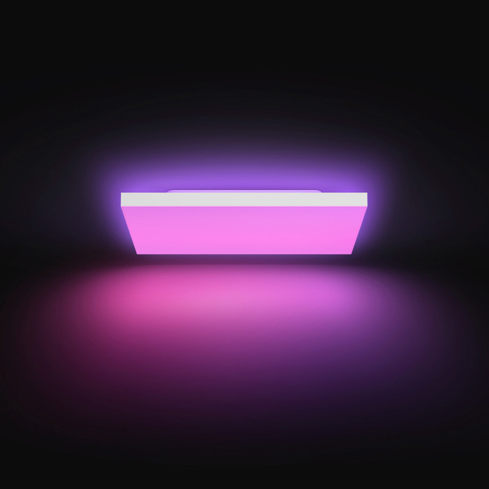 Philips Hue Datura Paneellamp - White and Color - Vierkant - Wit product in gebruik