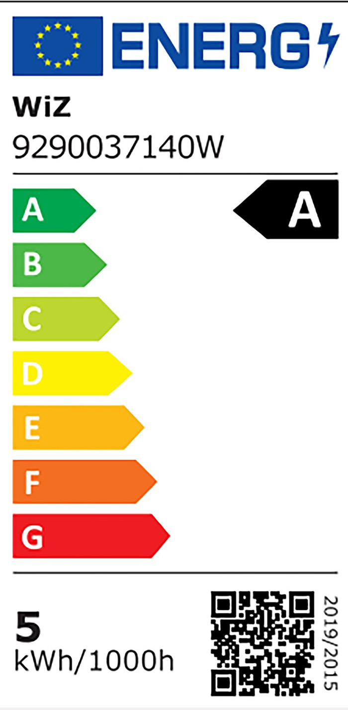 WiZ Filament - Warm to Cool White Light - E27 energy label