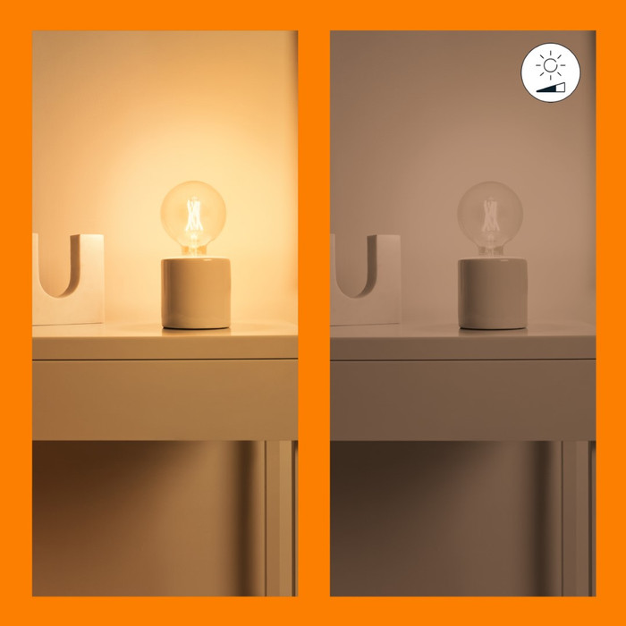WiZ Globe Filament - Lumière Blanche Chaude à Lumière Blanche Froide - E27 - Or produit à l'usage