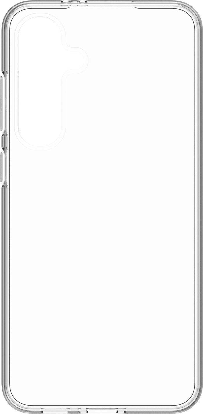 BlueBuilt Samsung Galaxy S24 FE Back Cover Transparant + Screenprotector Glas Duo Pack voorkant