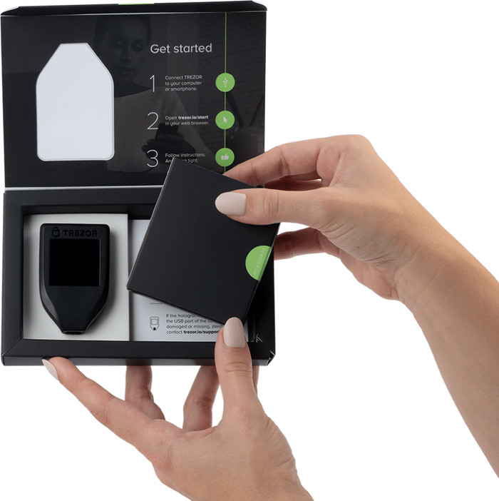 Trezor Model T packaging