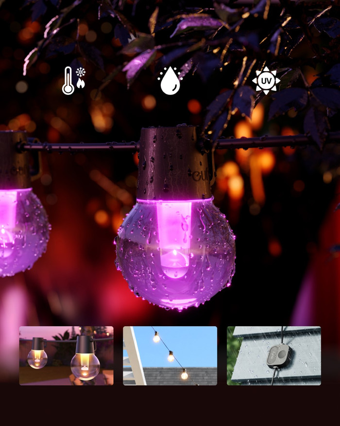 Eufy Outdoor String Lights E10 product in use